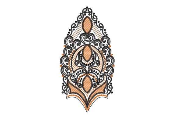 Floral Christmas Tree Embroidery Design